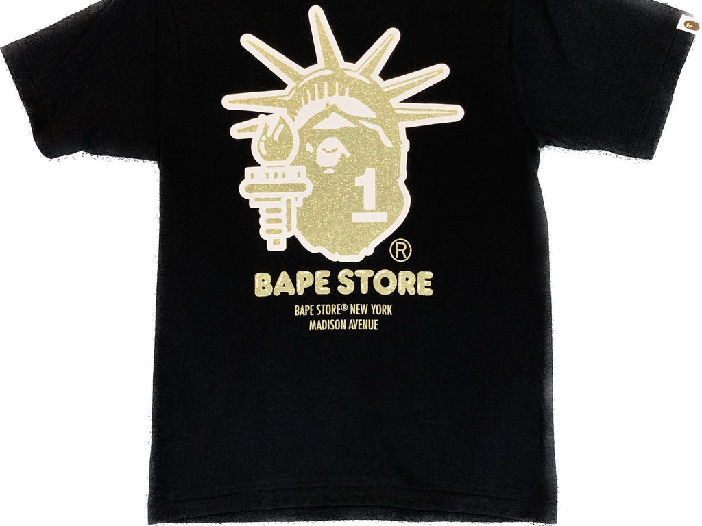 BAPE NEW YORK GLITTER TEE - AUTHENTIC -NEW WITH TAGS