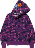 BAPE COLOR CAMO SHARK FULL ZIP HOODIE - AUTHENTIC -NEW WITH TAGS