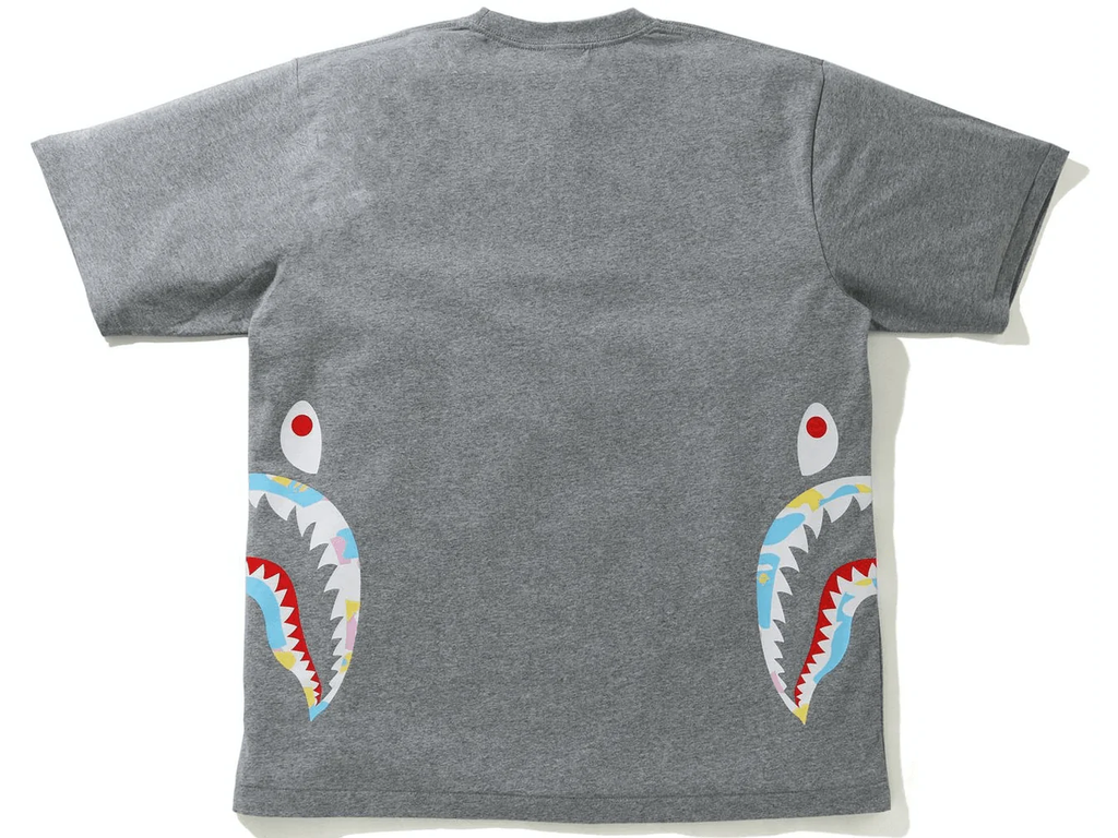 Bape Multi Camo Side Shark Relaxed Tee - AUTHENTIC -NEW WITH TAGS