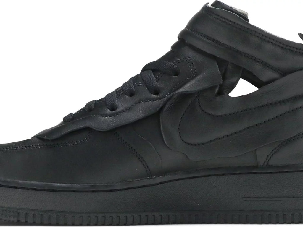 Comme des Garçons x Air Force 1 Mid 'Triple Black' 2020 SKU DC3601 001 - Authentic - New in Box