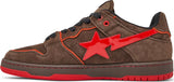 Bape Sk8 Sta 'Brown Red' SKU 1H20191031 - Authentic - New in Box