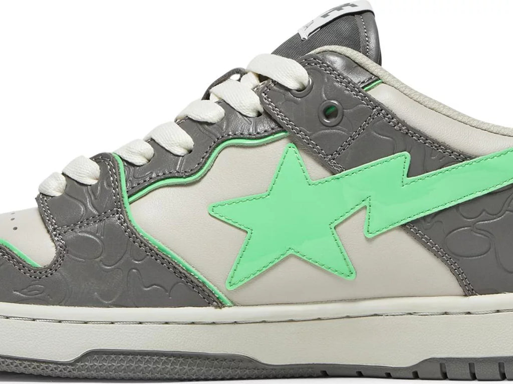 Bape Sk8 Sta 'Grey Green' SKU H80191018 - Authentic - New in Box