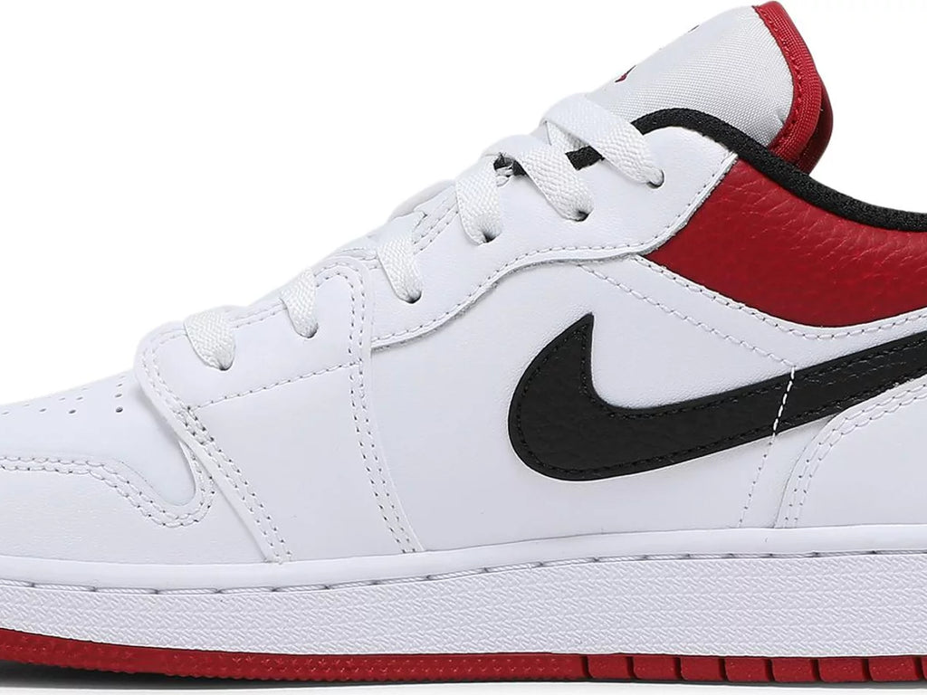 Air Jordan 1 Low GS 'White Gym Red' 2021 SKU 553560 118 - Authentic - New in Box