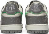 Bape Sk8 Sta 'Grey Green' SKU H80191018 - Authentic - New in Box