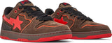 Bape Sk8 Sta 'Brown Red' SKU 1H20191031 - Authentic - New in Box
