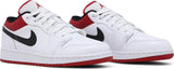 Air Jordan 1 Low GS 'White Gym Red' 2021 SKU 553560 118 - Authentic - New in Box