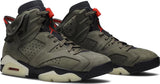 Travis Scott x Air Jordan 6 Retro 'Olive' 2019 SKU CN1084 200 - Authentic - New in Box