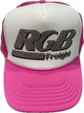 RGB FREIGHT PINK/WHITE SPARKLE TRUCKER - Authentic - New with Tags