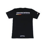CHROME HEARTS BOOST RACING STRIPES S/S TEE - AUTHENTIC -NEW WITH TAGS