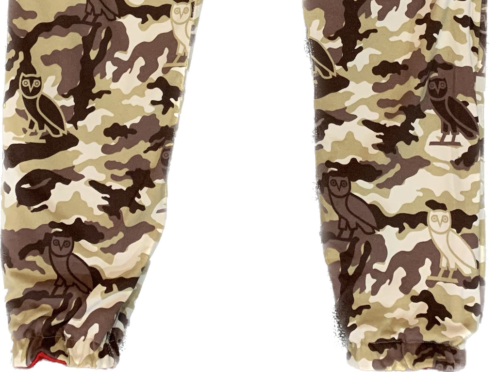 BAPE X OVO REVERSIBLE WOODLAND CAMO SHARK SWEATPANT - AUTHENTIC -NEW WITH TAGS