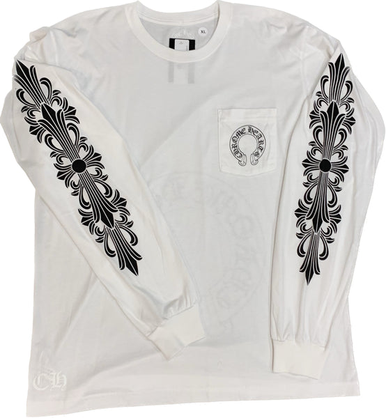 CHROME HEARTS ARCH  L/S TEE - AUTHENTIC -NEW WITH TAGS