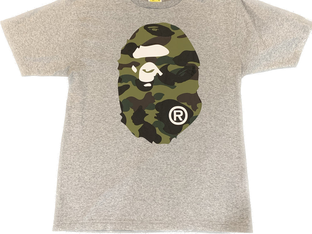 BAPE 1ST CAMO BIG APE HEAD TEE MENS - AUTHENTIC -NEW WITH TAGS