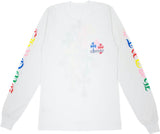 Chrome Hearts Multi Color Cross Back L/S Tee - AUTHENTIC -NEW WITH TAGS