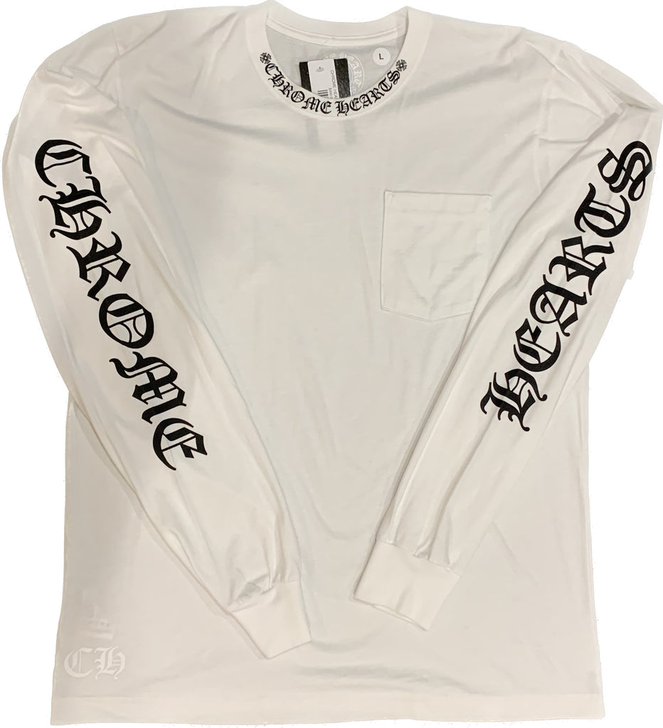 CHROME HEARTS L/S NECK TEE AUTHENTIC -NEW WITH TAGS – NOJO KICKS