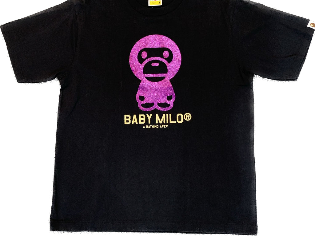 BAPE GLITTER MILO TEE - AUTHENTIC - NEW WITH TAGS