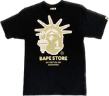 BAPE NEW YORK GLITTER TEE - AUTHENTIC -NEW WITH TAGS