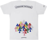 Chrome Hearts Multi Color Cross Back S/S Tee - AUTHENTIC -NEW WITH TAGS