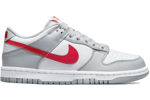 Dunk Low GS 'Grey Red' 2022 SKU DV7149 001 - Authentic - New in Box